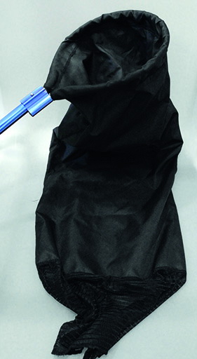 611120 Umsetzschlauch schwarz 120cm mit Handgriff wasserdurchlässig