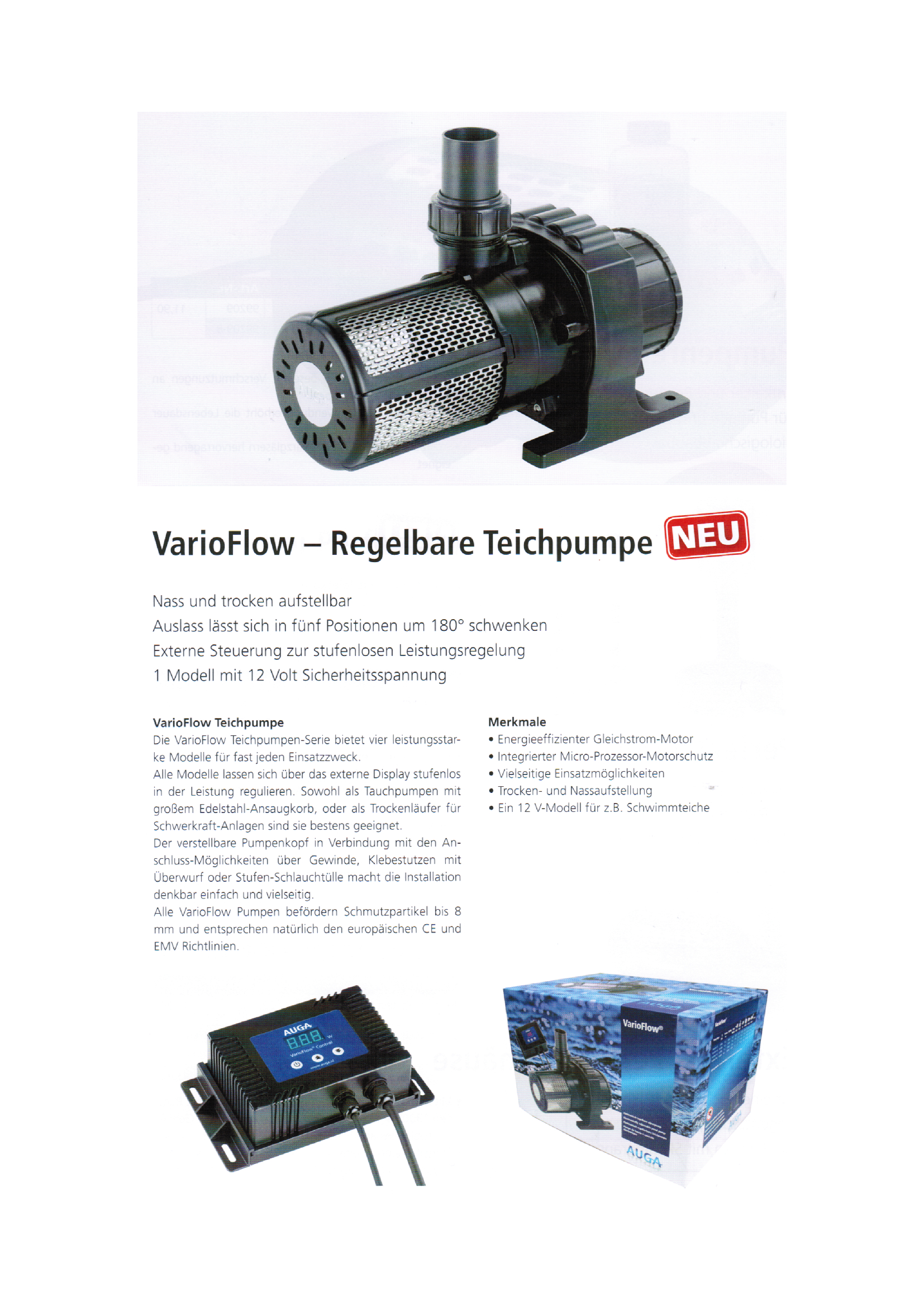 612026-612627-612628-bersicht Auga Vario Flow LV20 (12 Volt Pumpe) regelbar